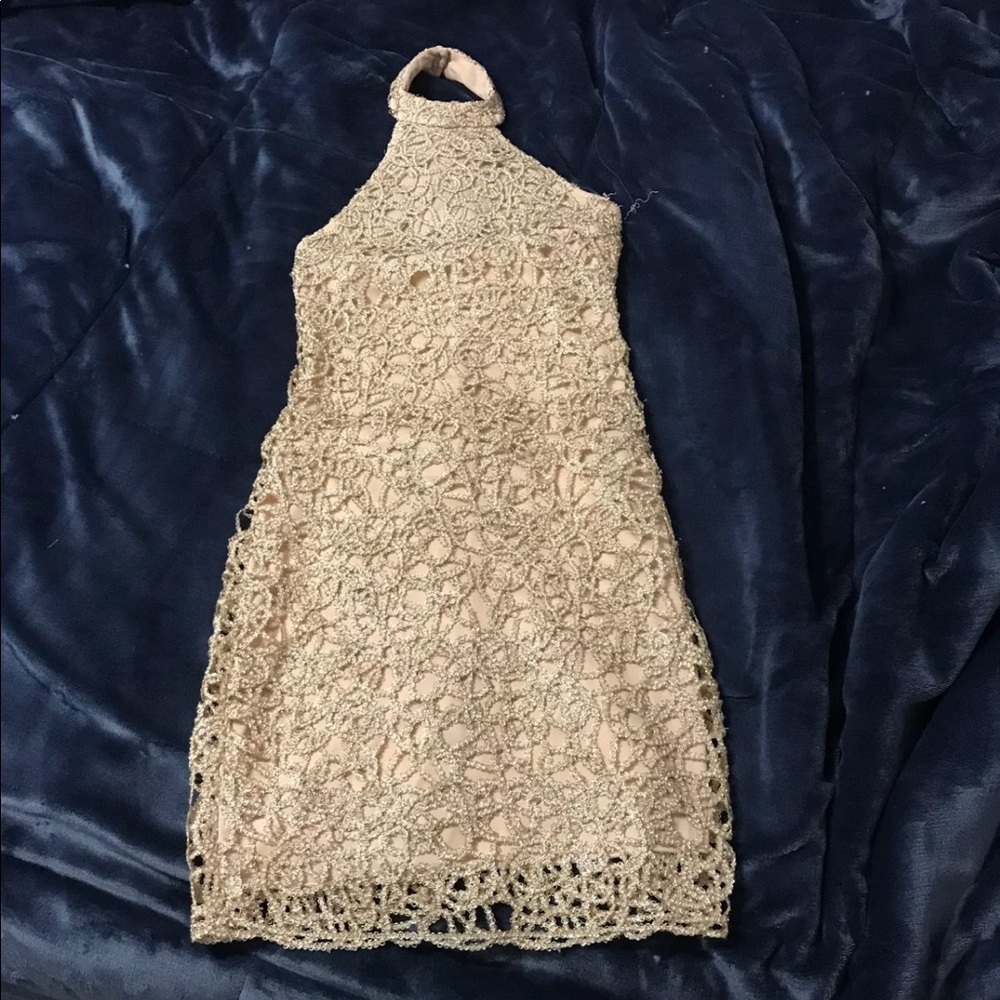 Gold dress